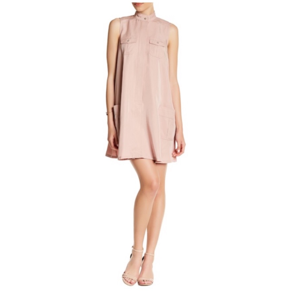 Sharagano - Sleeveless Pocket Shirt Dress - 8P